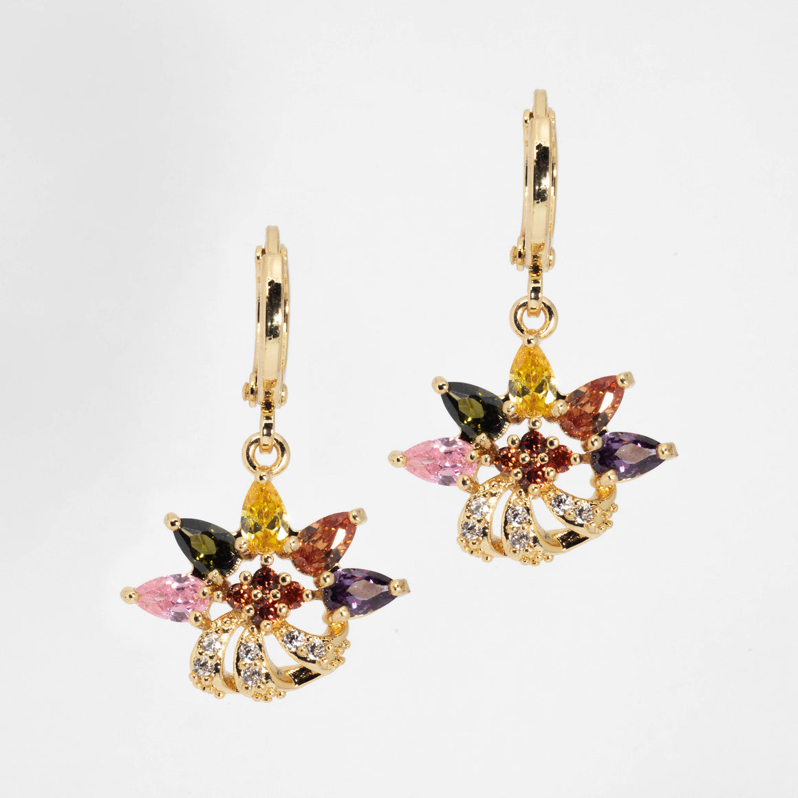 Colorful Dimond Earrings